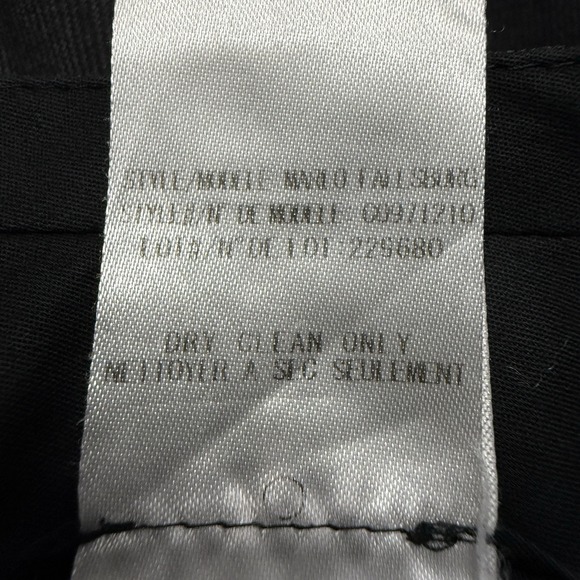 Theory Marlo pants men's 34 black‎ gray stripe stretch wool work trousers slacks - Picture 11 of 11